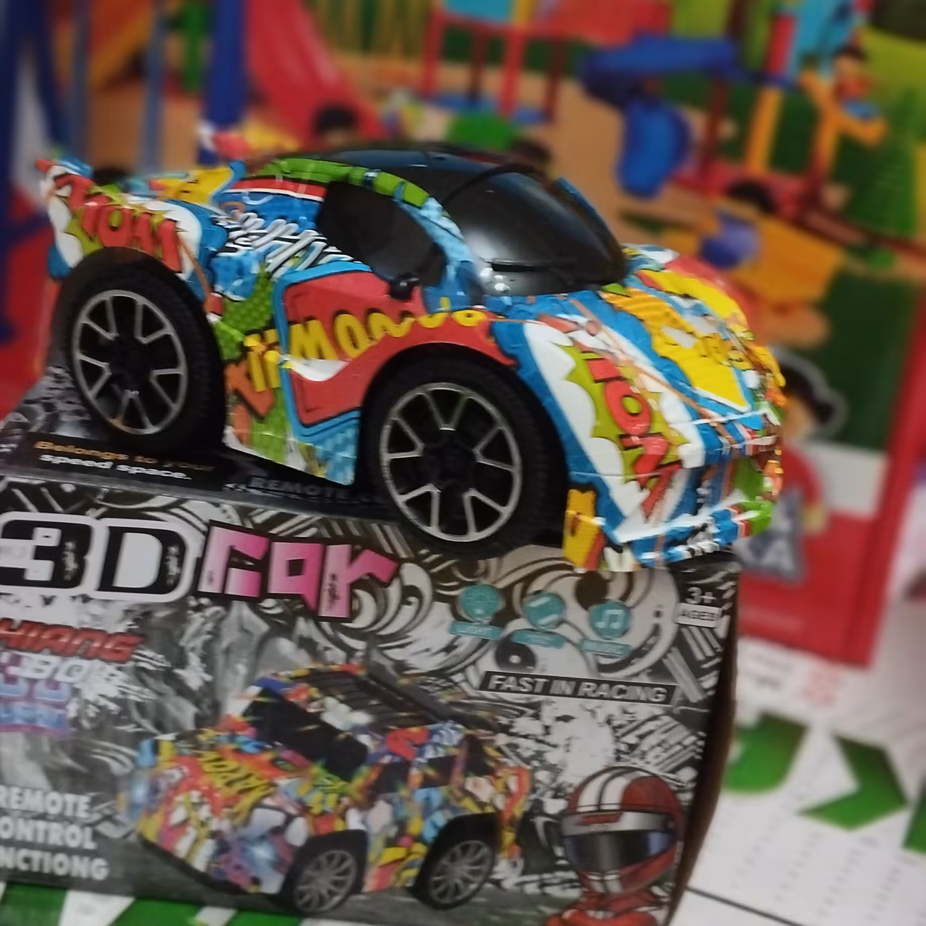 اسباب بازی ماشین باطری خور حسی چراغدار موزیکل خارجی