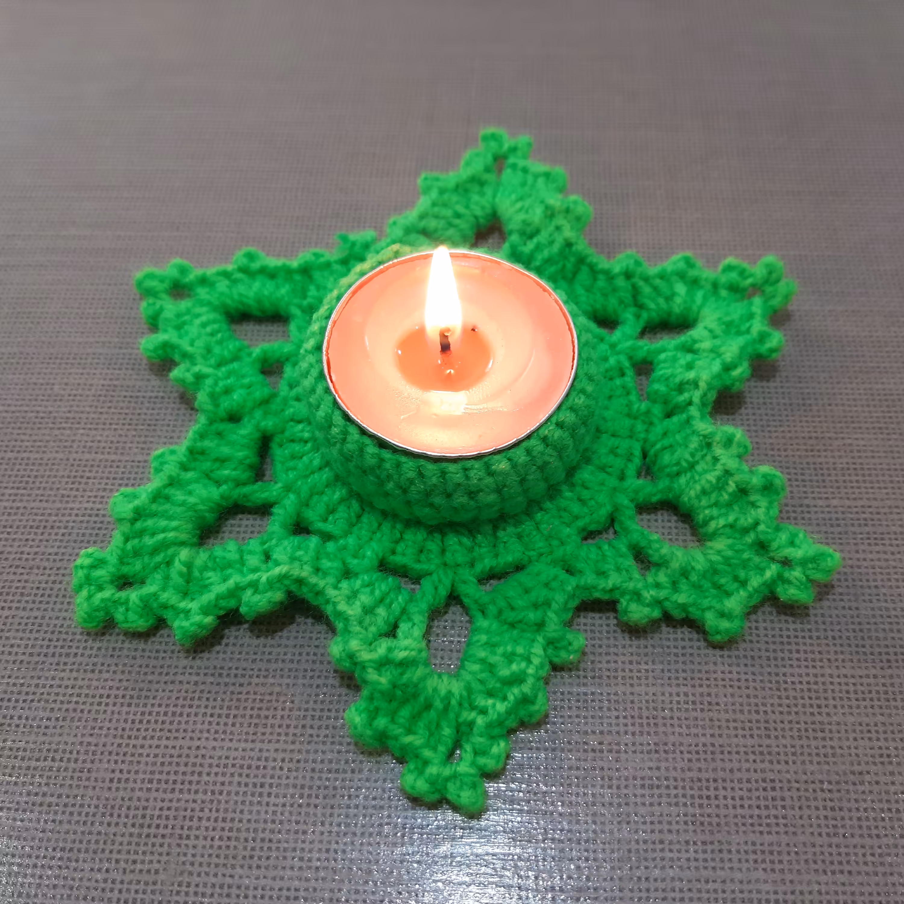 جاشمعی قلاب بافی  طرح ستاره 