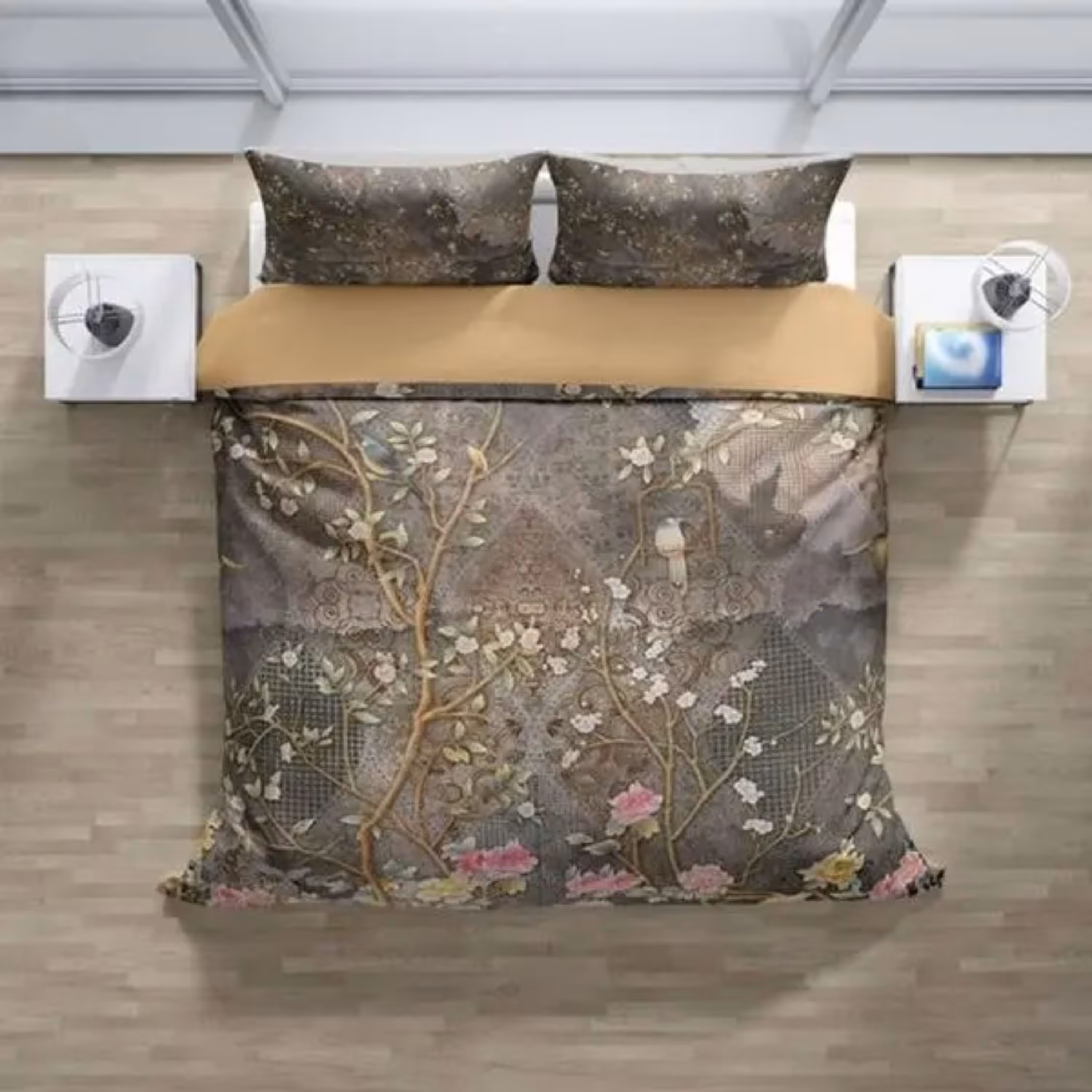 روتختی دونفره  چاپ سه بعدی میکرو شش تکه طرح باغ رز