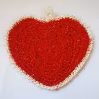 اسکاج بافتنی طرح قلب 