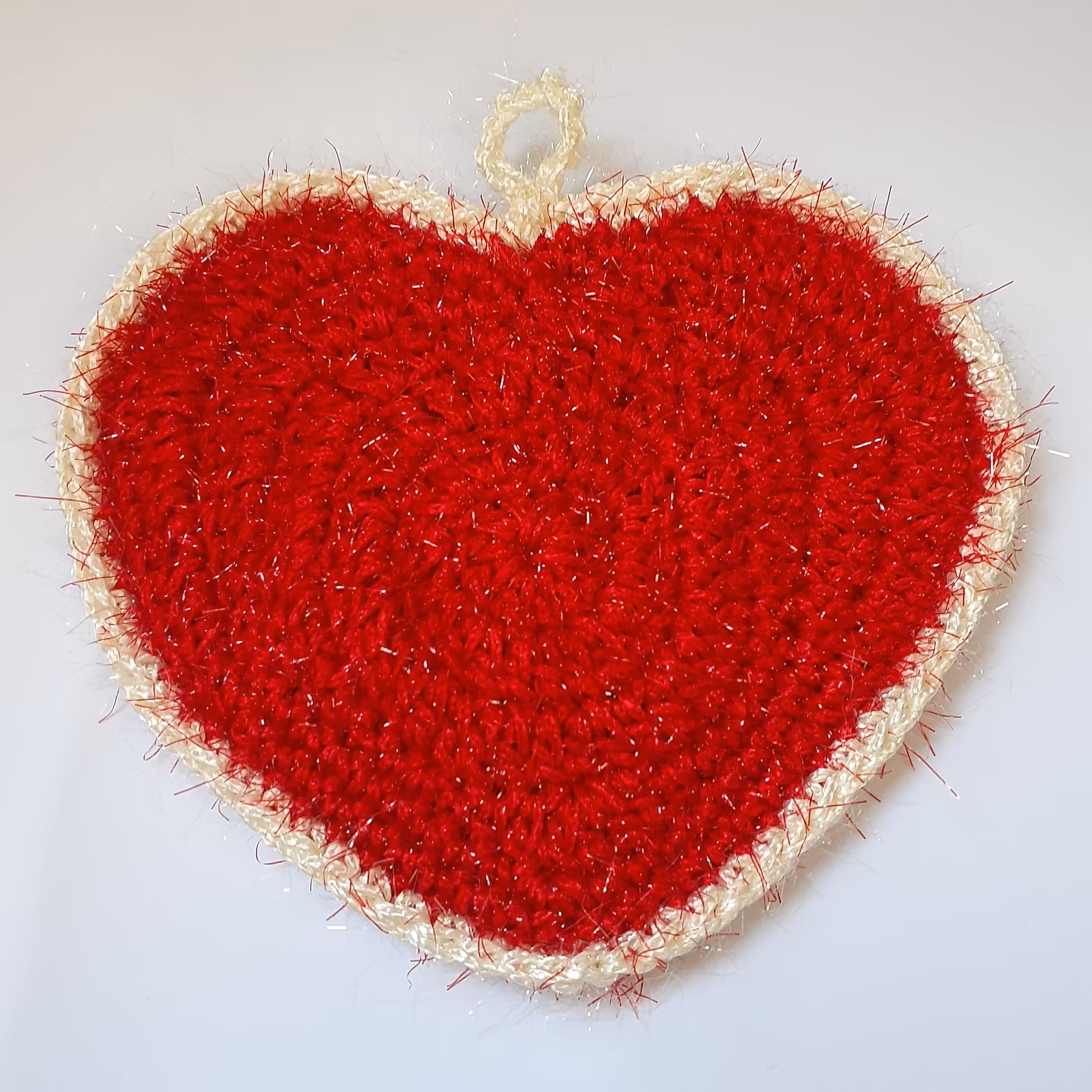 اسکاج بافتنی طرح قلب 