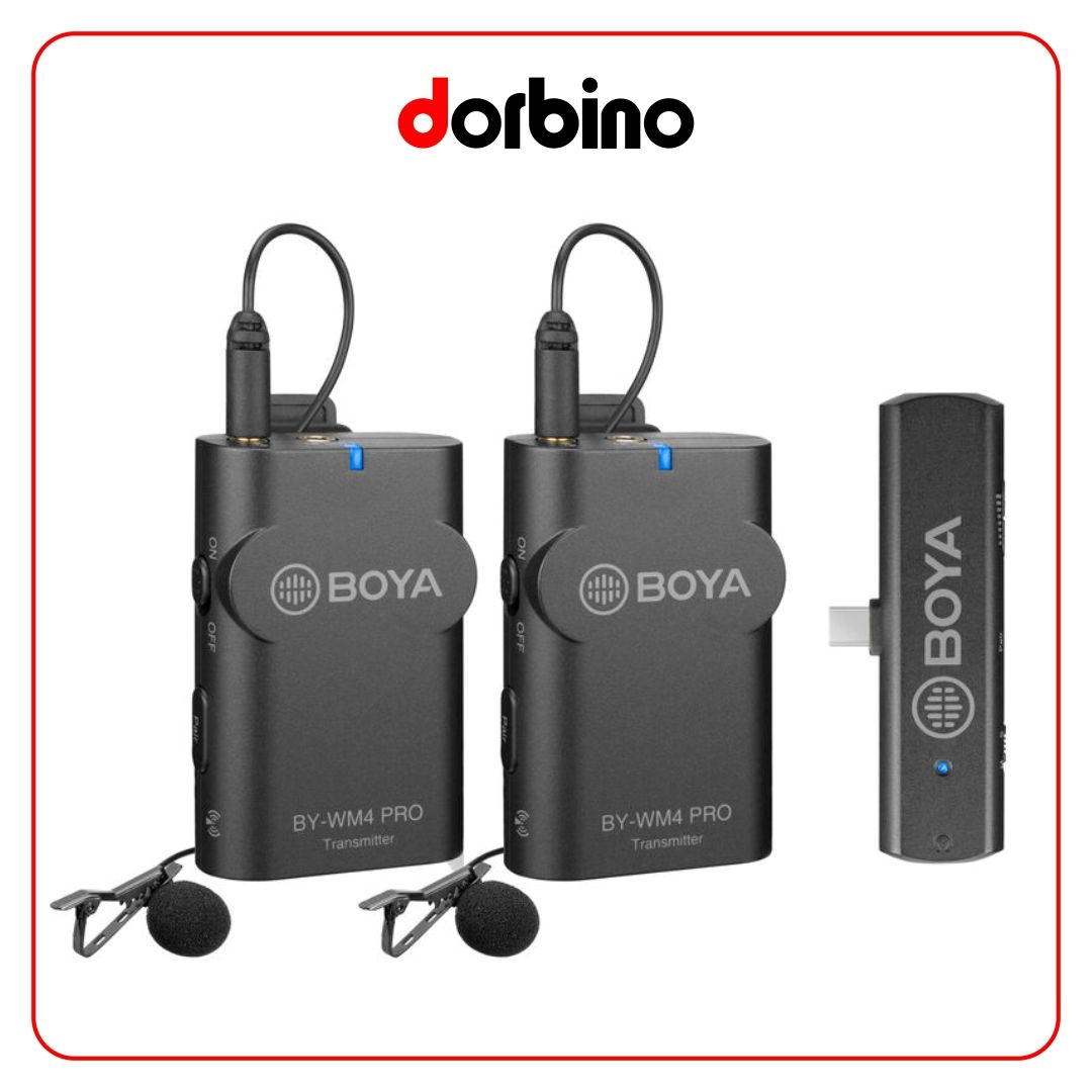 میکروفن بی سیم بویا BOYA BY-WM4 Pro-K6 Wireless Microphone - فروشگاه دوربین دوربینو