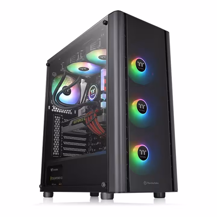 مشخصات، قیمت و خرید کیس کامپیوتر ترمالتیک مدل Thermaltake V250 TG ARGB Black
