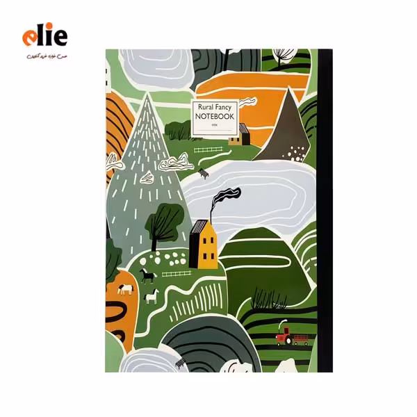 دفتر 100 برگ پاپکو سایز A5 طرح Rural fancy