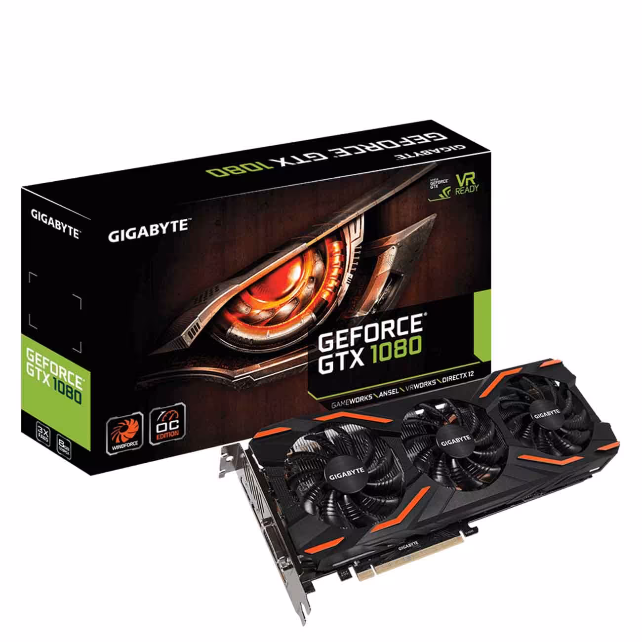 کارت گرافیک گیگابایت  GIGABYTE GTX 1080 WINDFORCE OC 8G