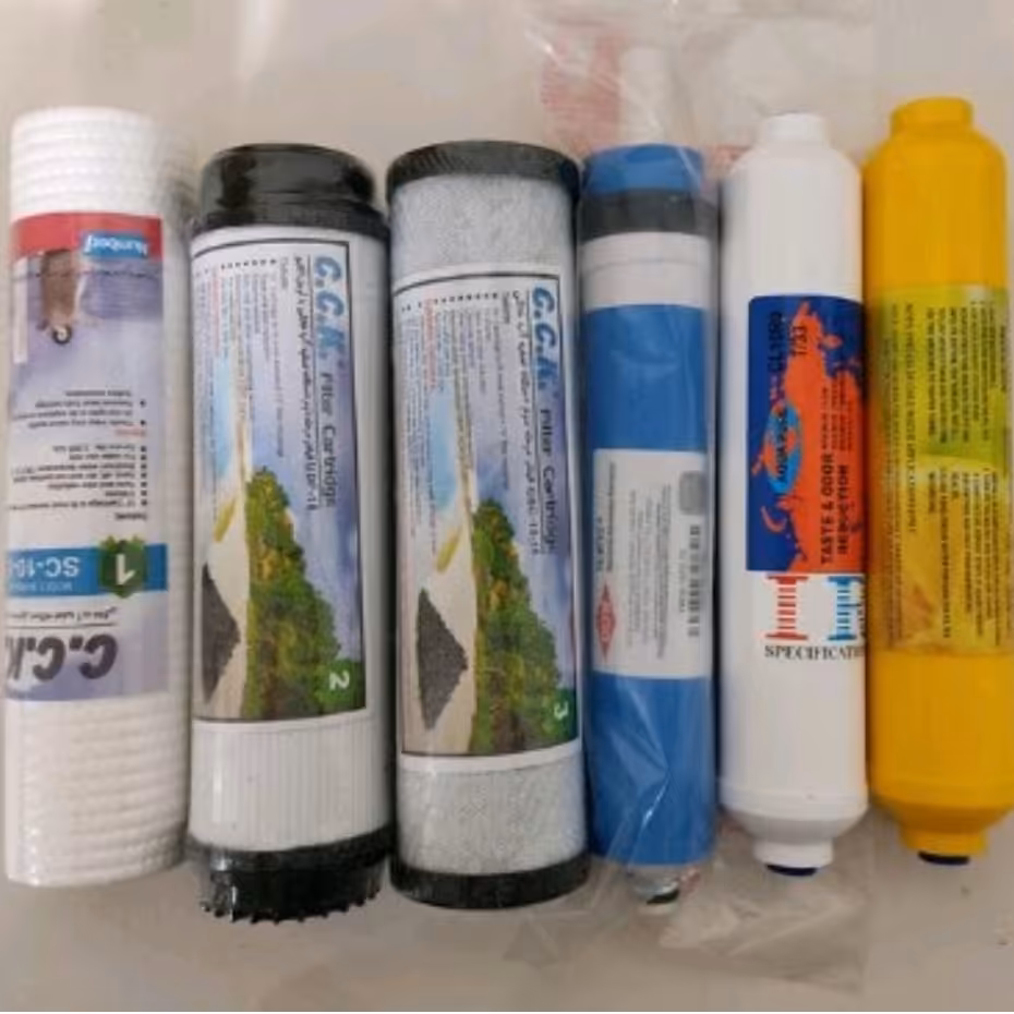 فیلتر دستگاه تصفیه آب خانگی مجموعه شش عددی