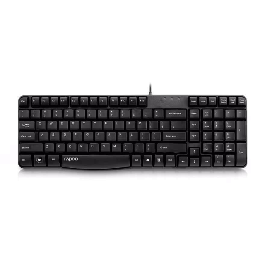 کیبورد باسیم رپو مدل N2400 Rapoo Wired Spill-resistant Keyboard