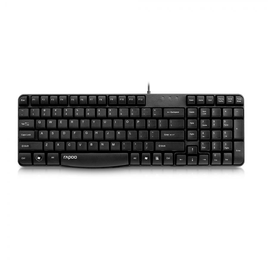 کیبورد باسیم رپو مدل N2400 Rapoo Wired Spill-resistant Keyboard