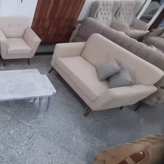 مبل راحتی 7 نفره مخصوص آپارتمانهای با فضای کوچیک مدل پاتریس تعداد نشیمن 2عدد تکی 1عدد 2نفره 1عدد 3نفره 