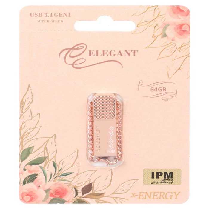 فلش مموری ایکس انرژی مدل ELEGANT USB 3.1 ظرفیت 64 گیگابایت
