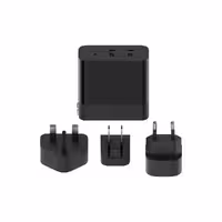 شارژر چند پورت مسافرتی بین المللی ZMI zPower Triple Port 65W USB-C Travel Charger HA833