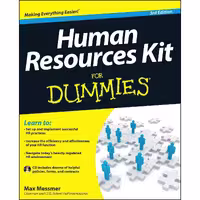 کتاب زبان اصلی Human Resources Kit For Dummies اثر Max Messmer