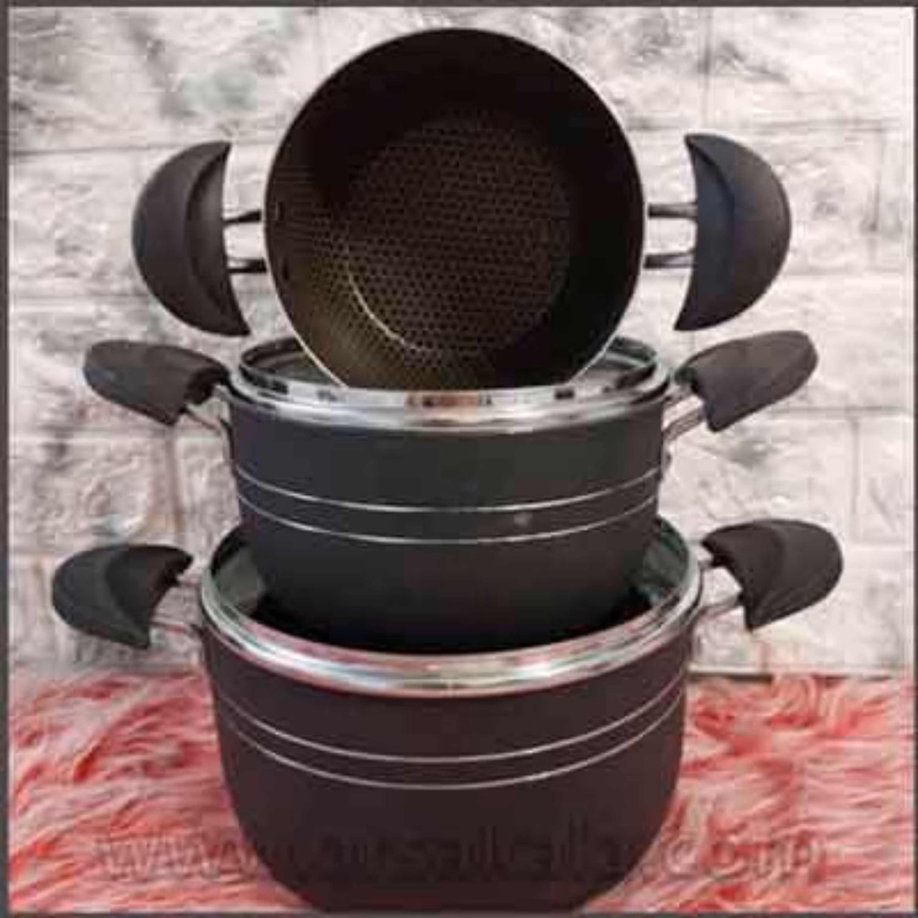 سرویس قابلمه 6 پارچه زنبوری