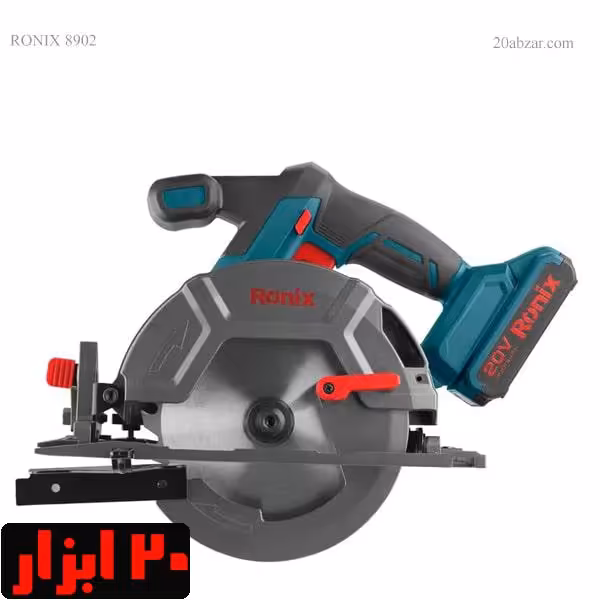اره گردبر 165 میلیمتری شارژی براشلس 20 ولت رونیکس مدل 8902