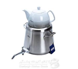 کتری و قوری استیل کف چدن لوله دار امبیکو کد 3021