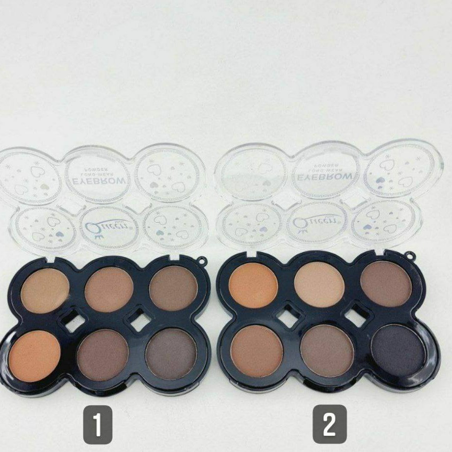 سایه ابرو 6 رنگ مینی کویین