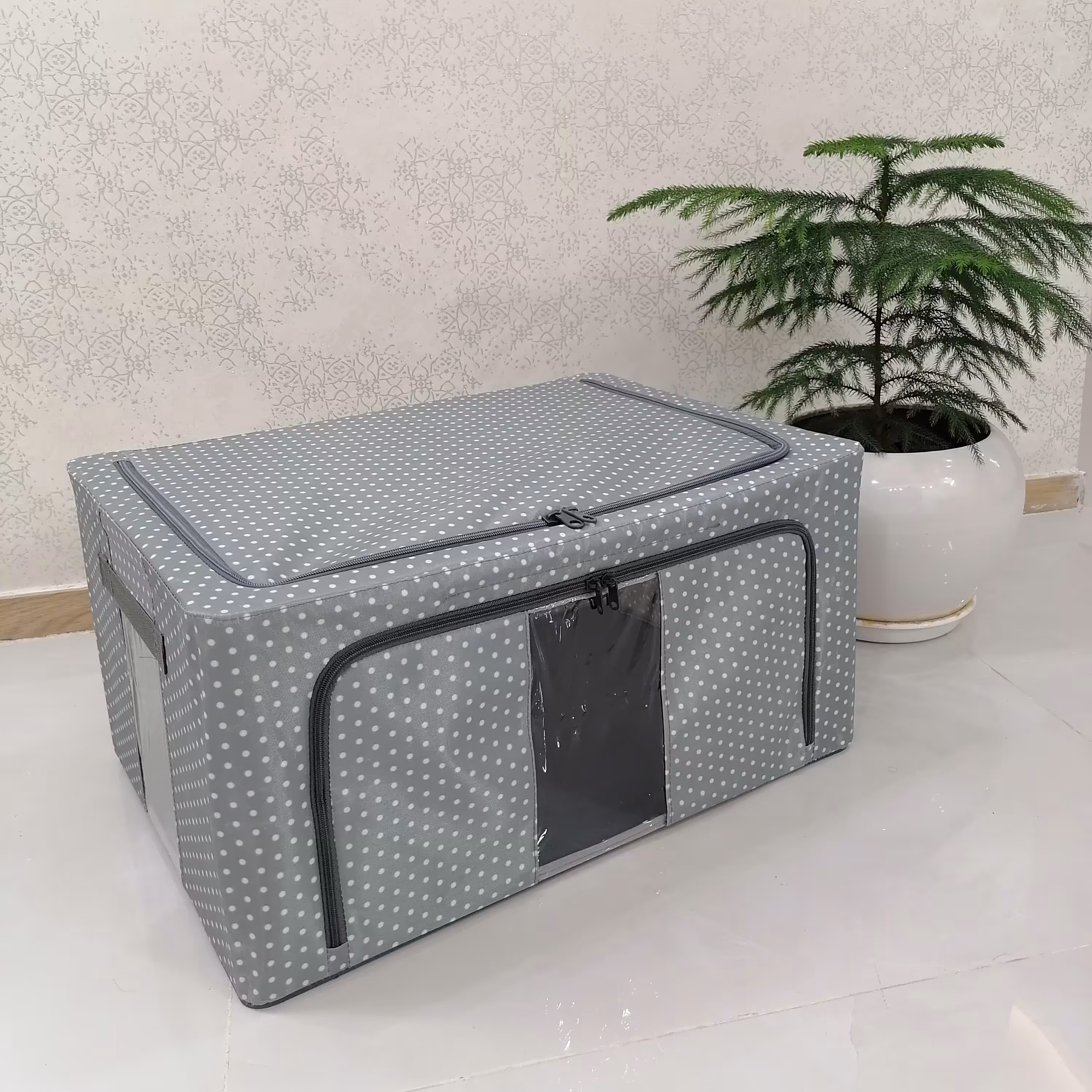 باکس لباس اسکلت فلزی طوسی سایز5