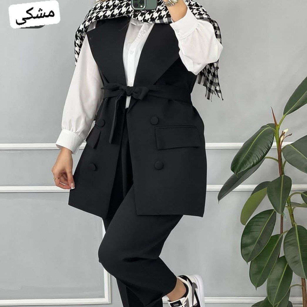 سه تیکه مجلسی وست شومیز شلوار