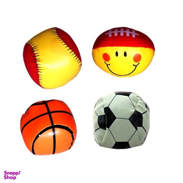 توپ بازی دنیای سرگرمی های کمیاب مدل آپارتمانی اسفنجی مجموعه 4 عددی