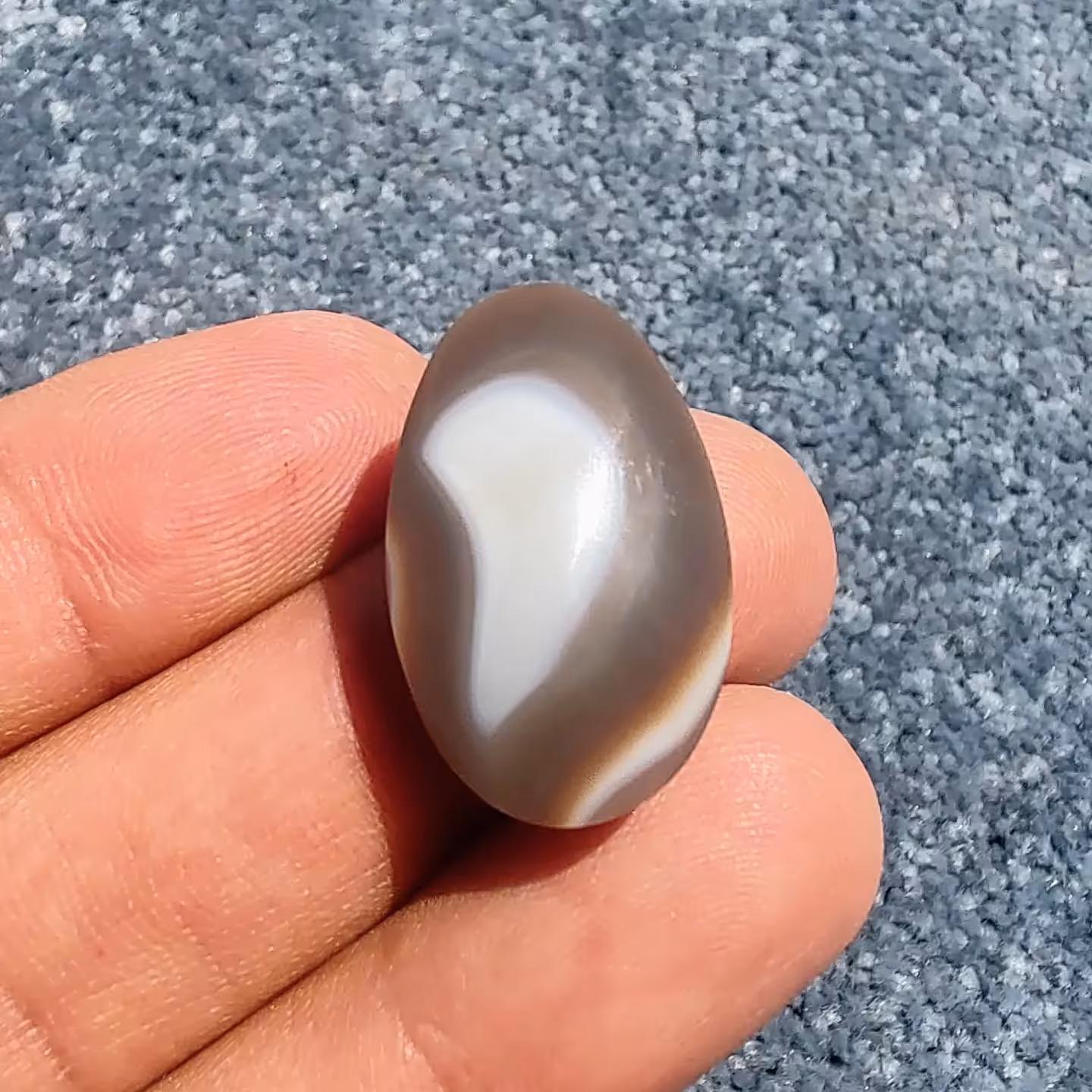 نگین عقیق سلیمانی سه پوست 