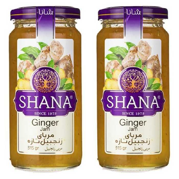 مربا زنجبیل تازه شانا - 315 گرم بسته 2 عددی