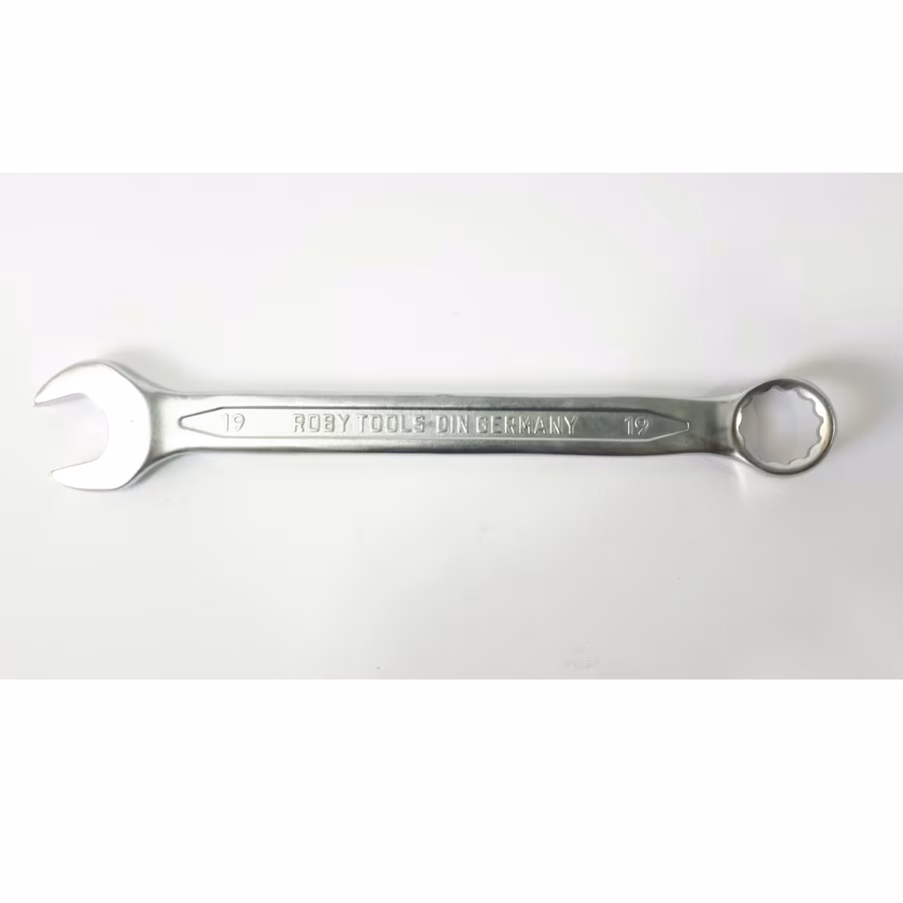 آچار سایز 19 یکسر رینگ یکسر تخت برند رابیROBY جنس کروم وانادیوم حرفه ای