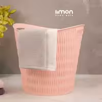 سبد رخت گرد طرح بامبو لیمون