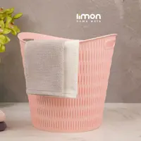 سبد رخت گرد طرح بامبو لیمون