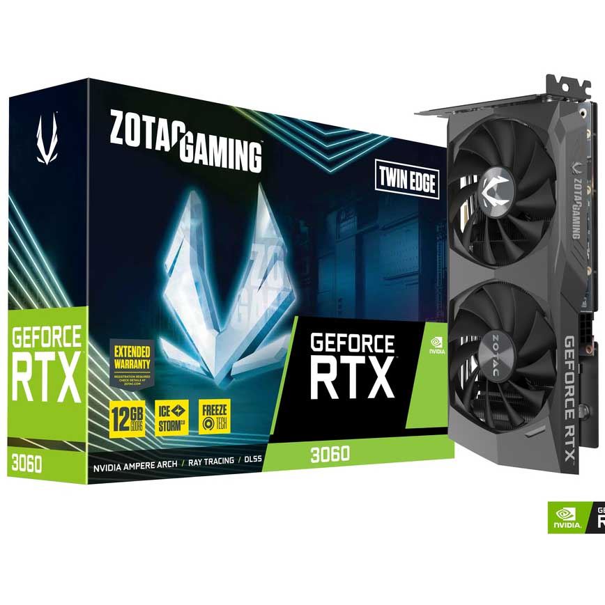 کارت گرافیک زوتاک GeForce RTX 3060 Twin Edge 12GB