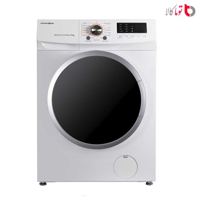 ماشین لباسشویی پاکشوما 7 کیلویی مدل UFW-10700 WT سفید