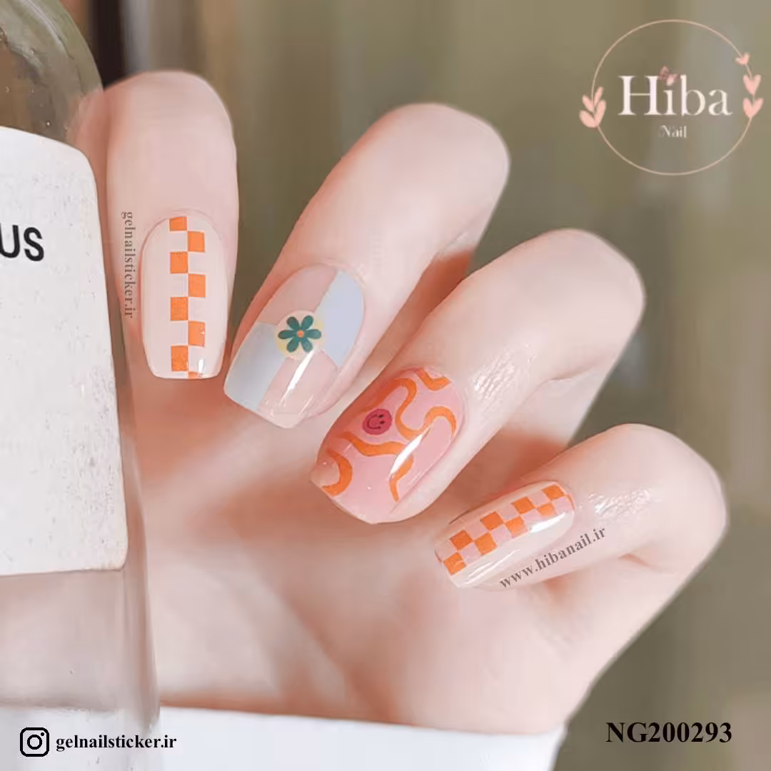 استیکر ژله ای کاشت ناخن (نیل رپ)_کد NG200293