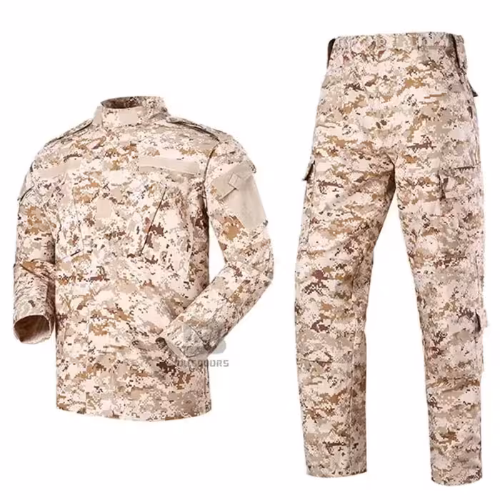 لباس تاکتیکال عملیاتی پیکسلی خاکی 
