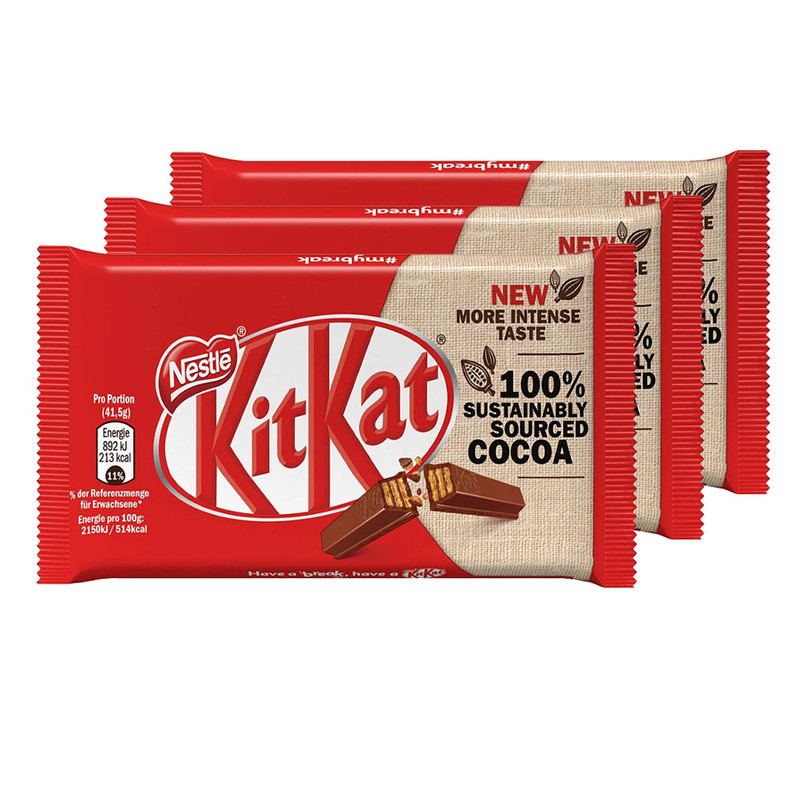 شکلات کیت‌کت چهار انگشتی - 41 گرم بسته 3 عددی