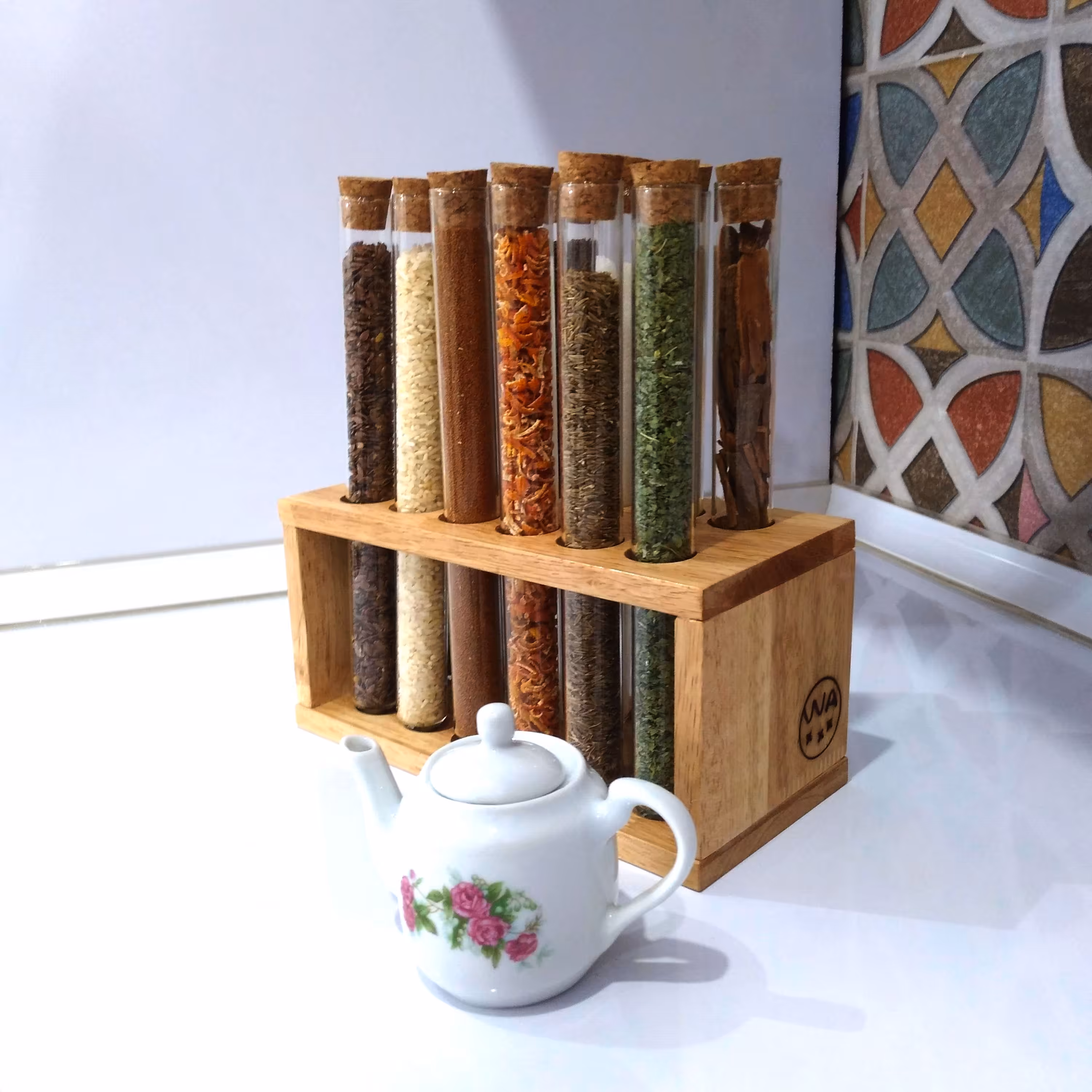 جاادویه چوبی رابروود همراه با 12 عدد لوله