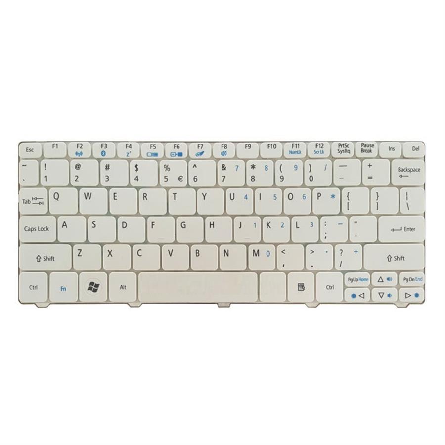 کیبورد لپ تاپ ایسر مدل Aspire One 532 سفید