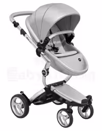 سرویس کالسکه میما زاری فول ست رنگ سفید با کیف نوزاد و اکسسوری کامل  mima xari