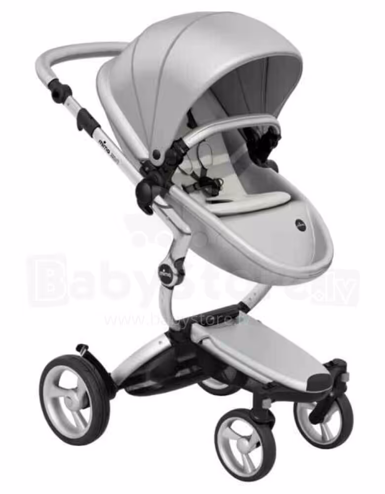 سرویس کالسکه میما زاری فول ست رنگ سفید با کیف نوزاد و اکسسوری کامل  mima xari