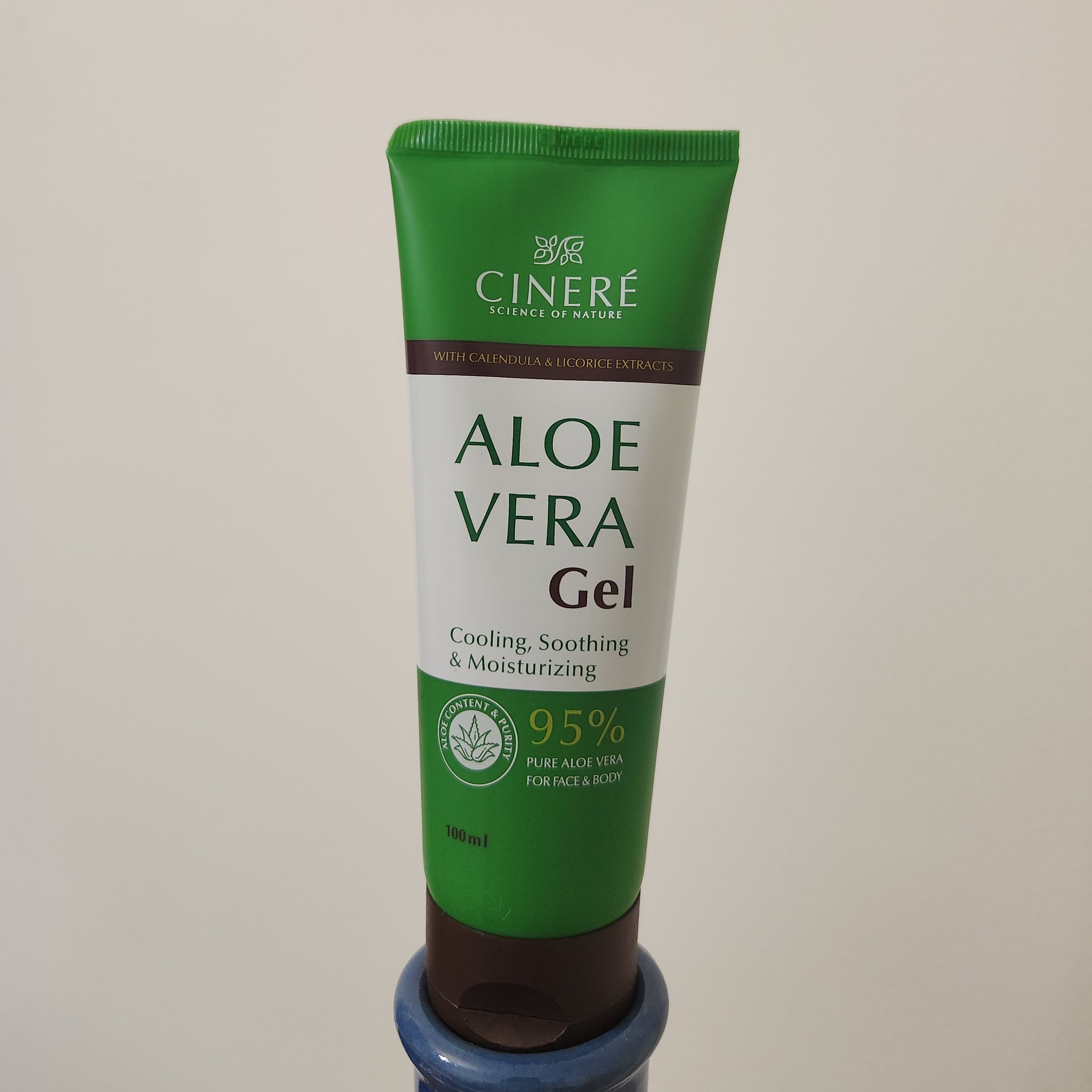 ژل آلوئه ورا 95درصد سینره (طبیعی و نرم کننده پوست)