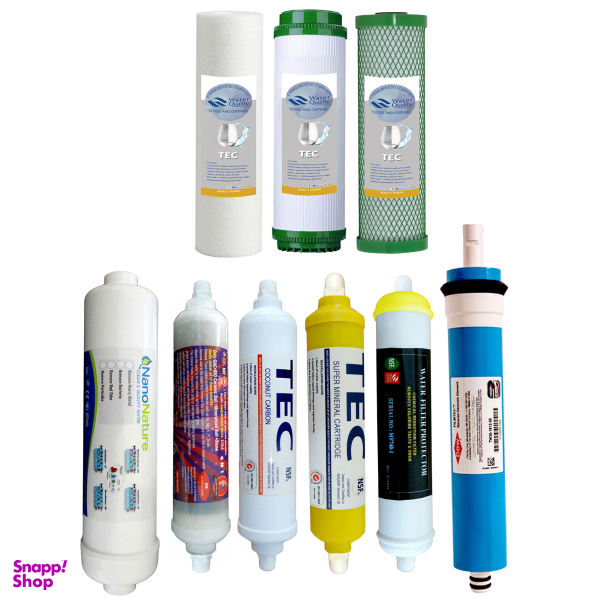 فیلتر دستگاه تصفیه کننده آب مدل FILTER RO- AT9M بسته 9 عددی