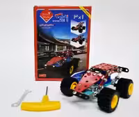 بازی ساختنی فلزی ماشین مسابقه 132 تکه