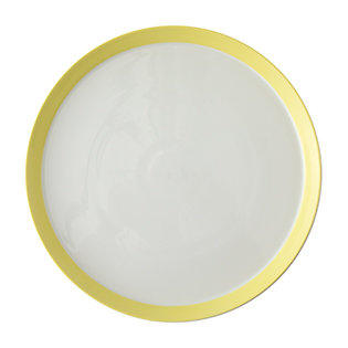 دیس گرد  30 سانتیمتری پاستل لیمویی