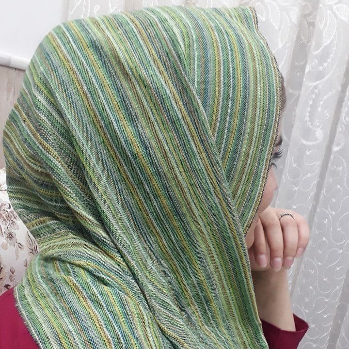 شال طرح راه راه دستبافت