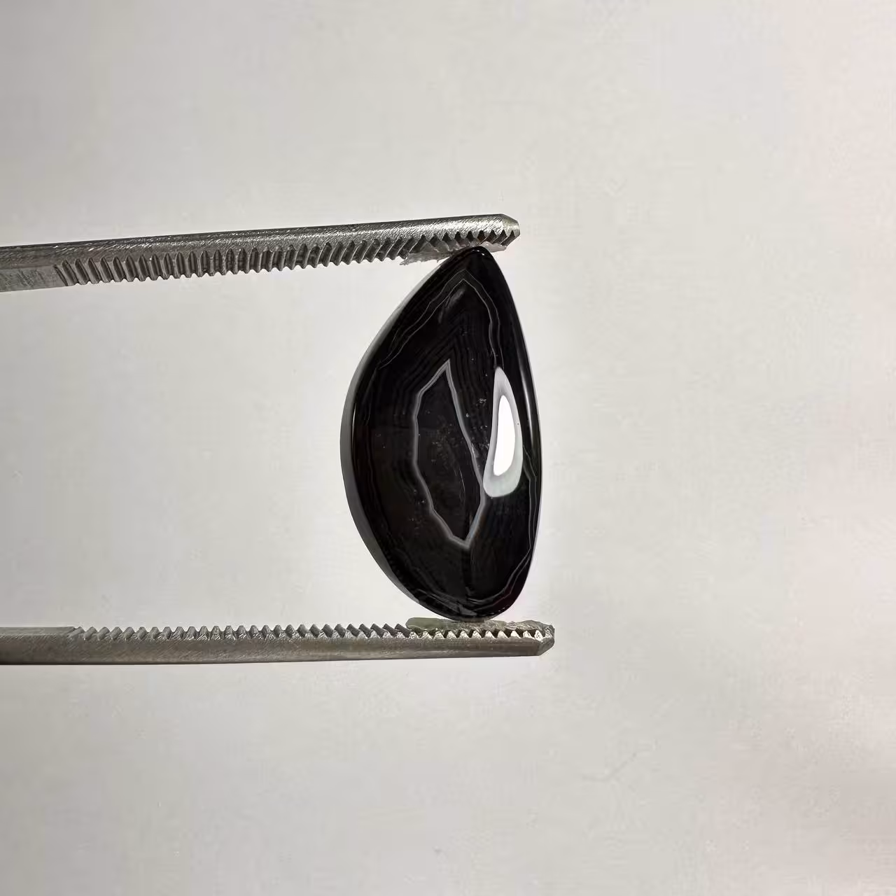 نگین اونیکس مشکی طبیعی زیبا 235097