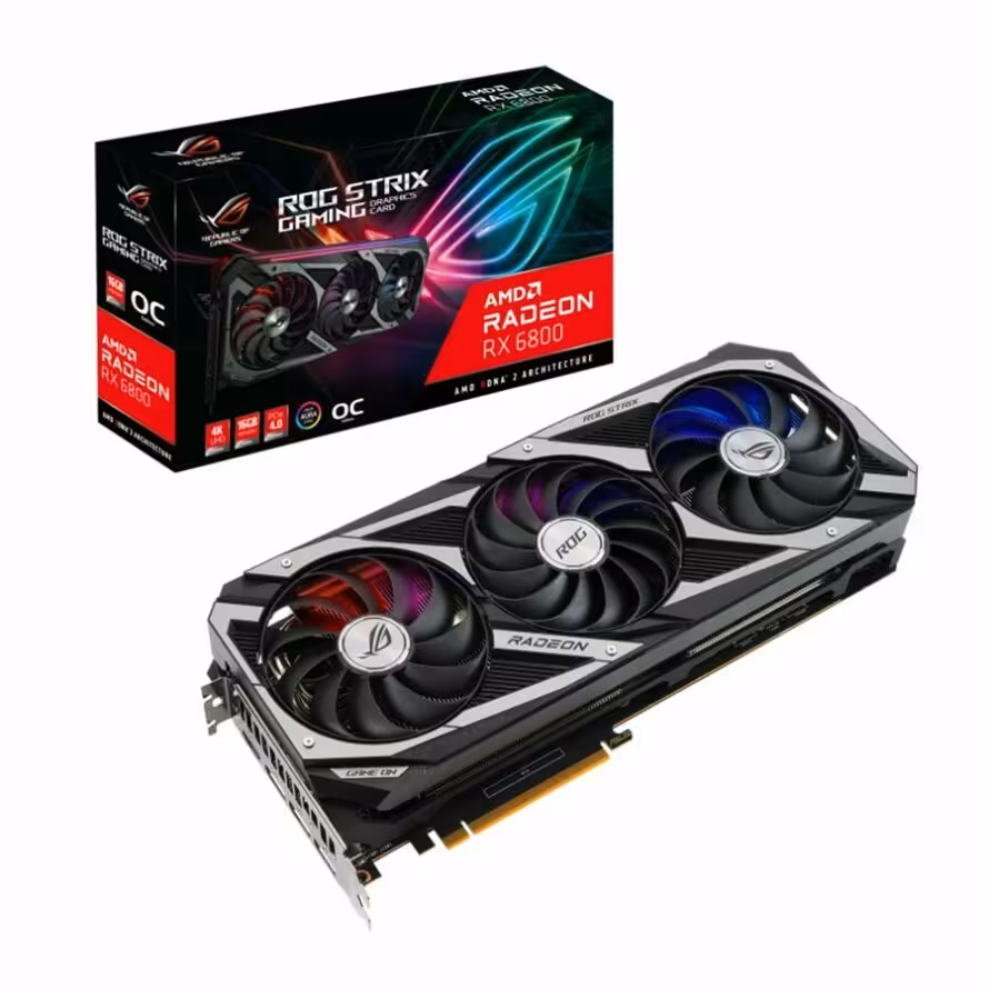 کارت گرافیک ایسوس ROG STRIX RX6800 O16G GAMING