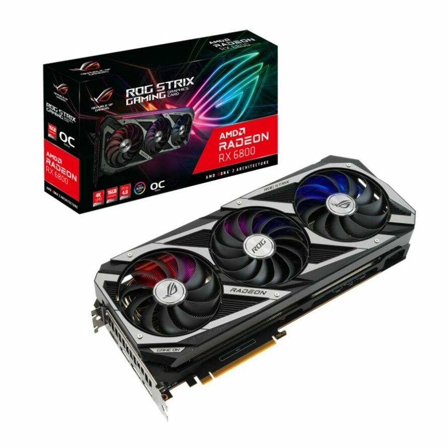 کارت گرافیک ایسوس ROG STRIX RX6800 O16G GAMING