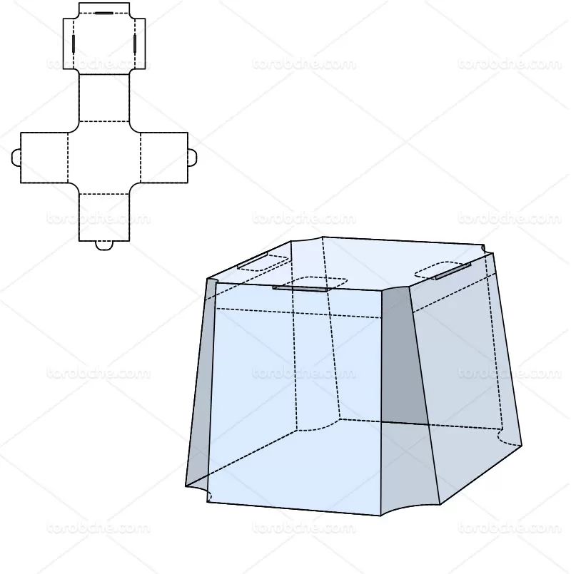 وکتور صفحه گسترده و بسته بندی جعبه | گرافیک با طعم تربچه