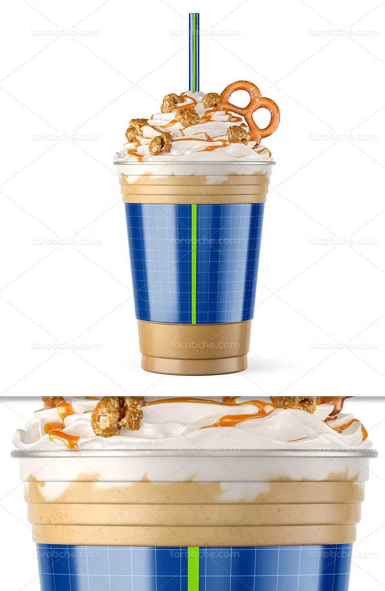 موکاپ کافه گلاسه با کیفیت | گرافیک با طعم تربچه