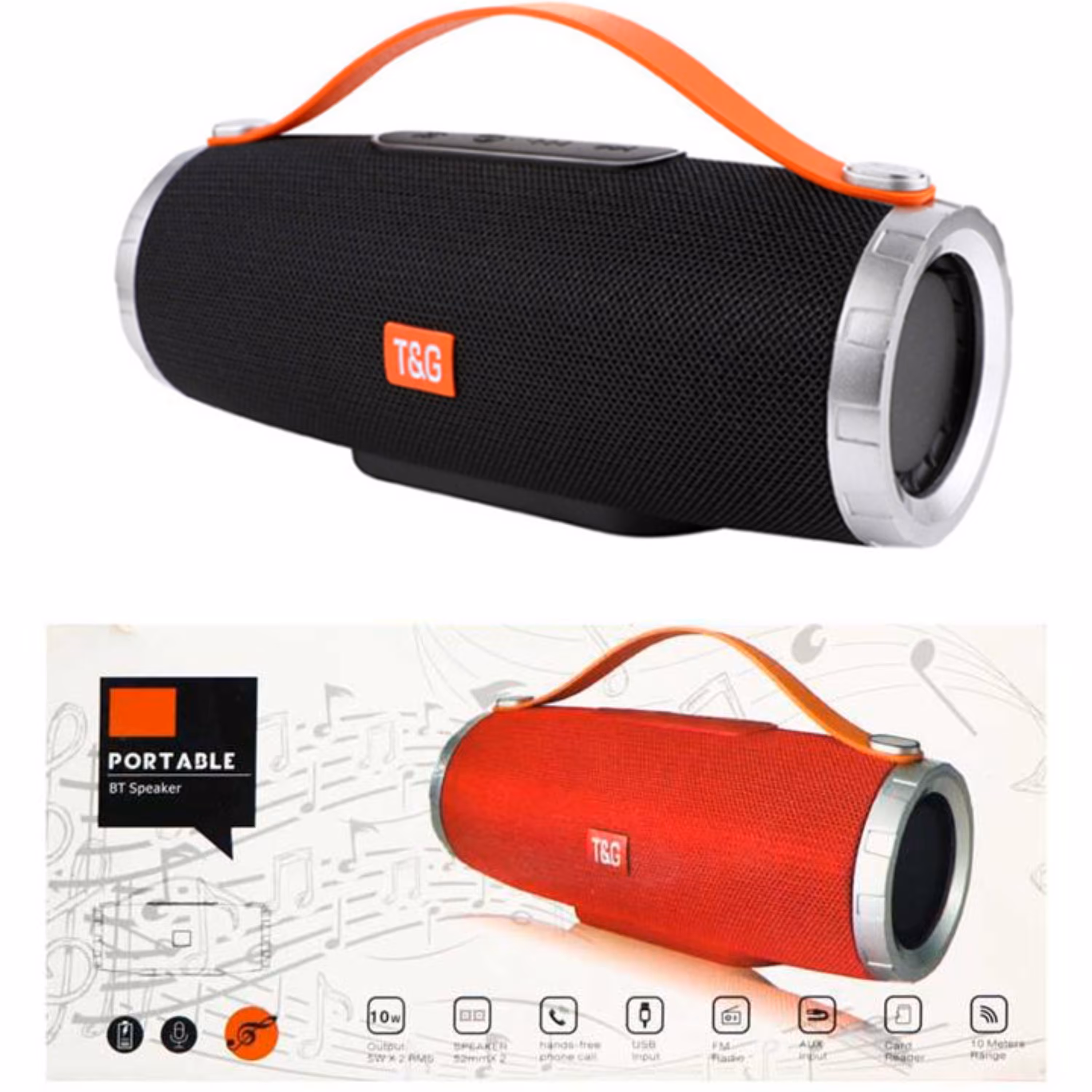 اسپیکر بلوتوثی قابل حمل تی اند جی مدل TG109