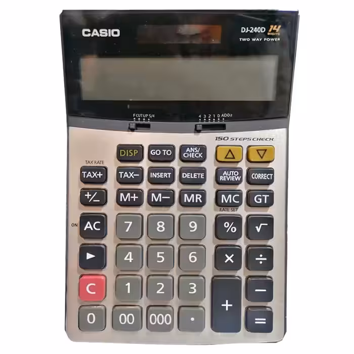ماشین حساب کاسیو مدل DJ-240D - فروشگاه آنلاین برایتو