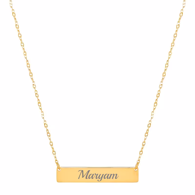 گردنبند طلا 18 عیار زنانه لیردا مدل اسم مریم
